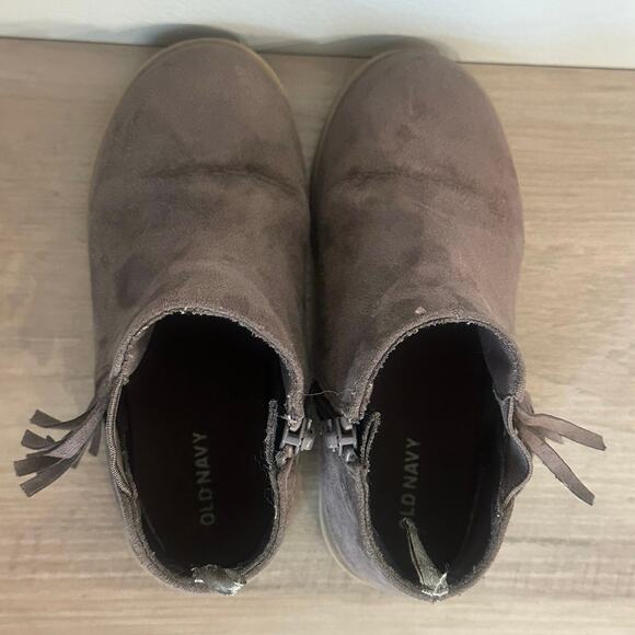 Old Navy Grey Ankle Boots - Picture 6 of 10